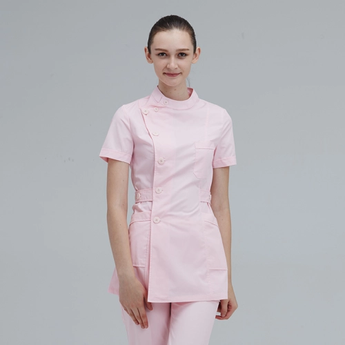 short sleeve side open hospital clinic femal nurse suits jacket pant