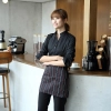 high quality peasant collarline solid color long sleeve shirt apron gift