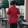 classic hot sale long sleeve solid color waiter/waitress shirt jacket uniform